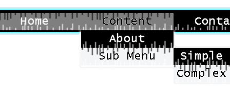 Dark - Menu template layout